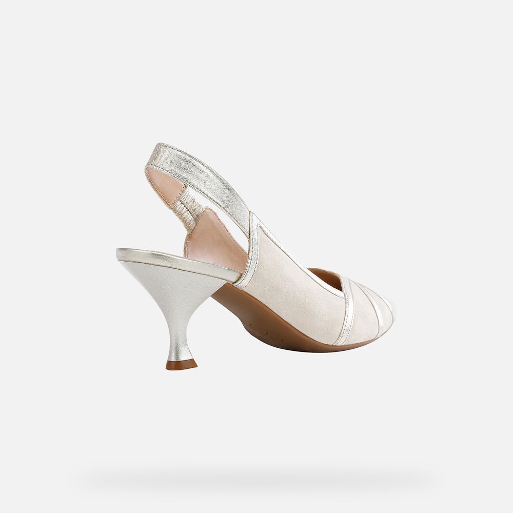 Geox Bayan Stiletto Ayakkabı Altın - Elisangel - QLW-189740